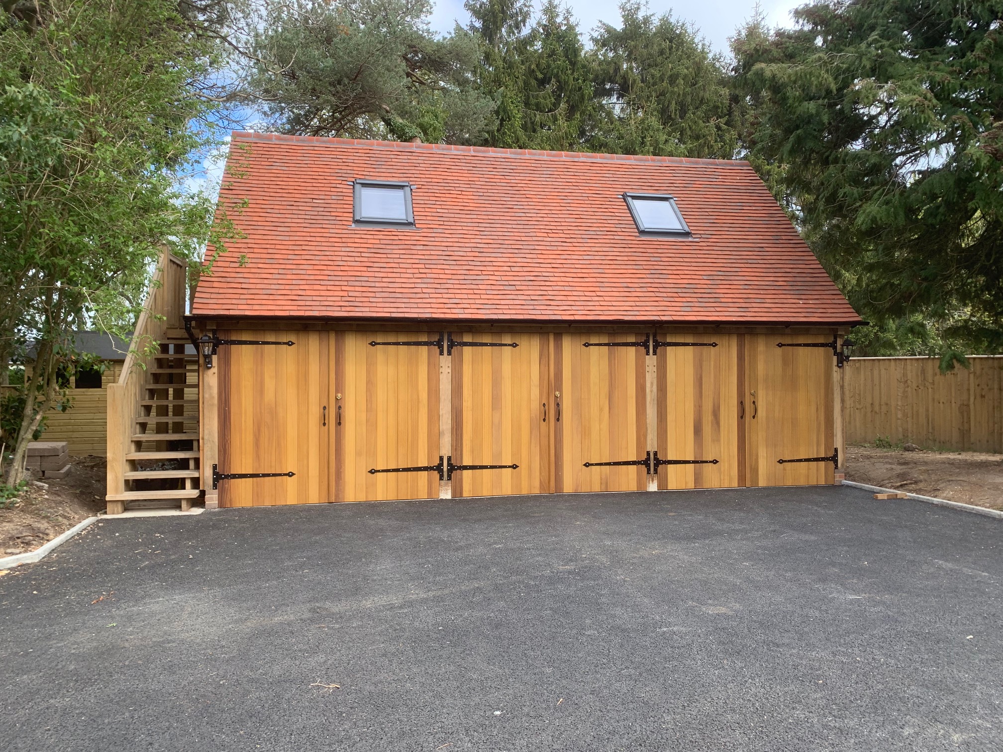 oak frame garage kit